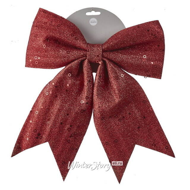 Бант для декора Charette 33*28 см красный Edelman