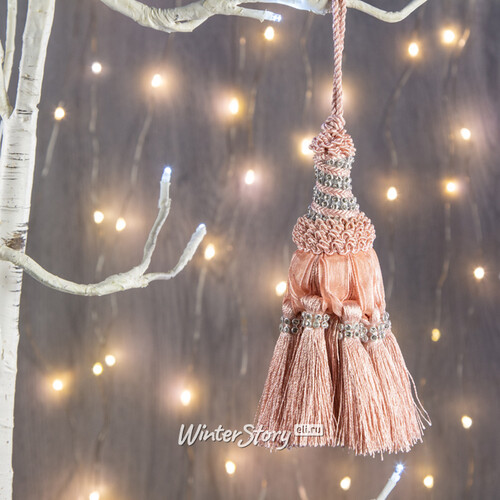 Елочная игрушка Кисть Муранская 9 см розовая, подвеска Noel Collection (Katherine’s Style)