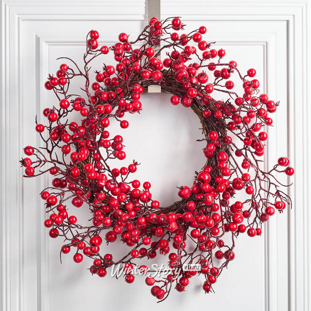 Новогодний венок с ягодами Adelrendy 40 см Edelman