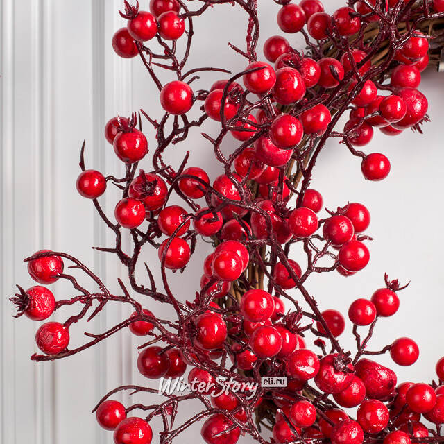 Новогодний венок с ягодами Adelrendy 40 см Edelman