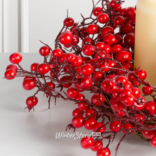 Венок для свечи с ягодами Adelrendy 40 см Edelman