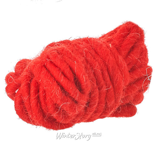 Декоративный шнурок Шерстяной клубок красный Edelman