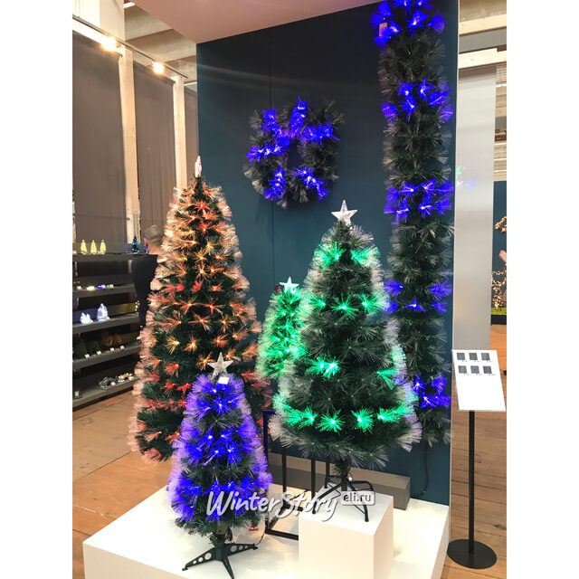 Оптоволоконная елка Радужные искры 120 см, ПВХ Edelman