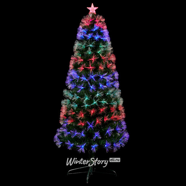 Оптоволоконная елка Радужные искры 180 см, ПВХ Edelman