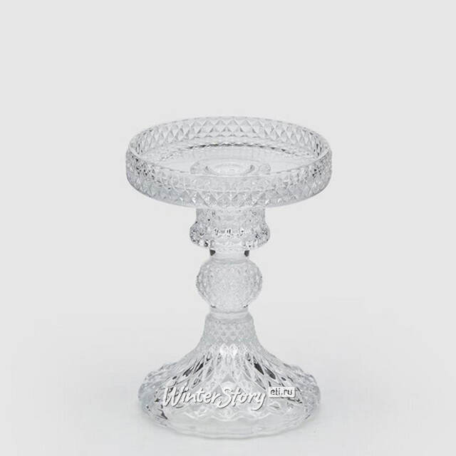 Стеклянный подсвечник Grammy 12 см EDG