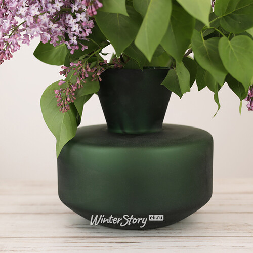 Декоративная ваза Элебрун 25 см изумрудная EDG