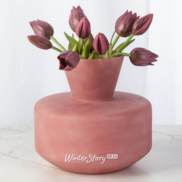 Декоративная ваза Элебрун 20 см розовая EDG