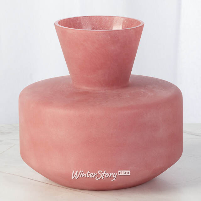 Декоративная ваза Элебрун 20 см розовая EDG