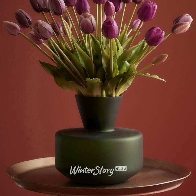 Декоративная ваза Элебрун 20 см изумрудная EDG