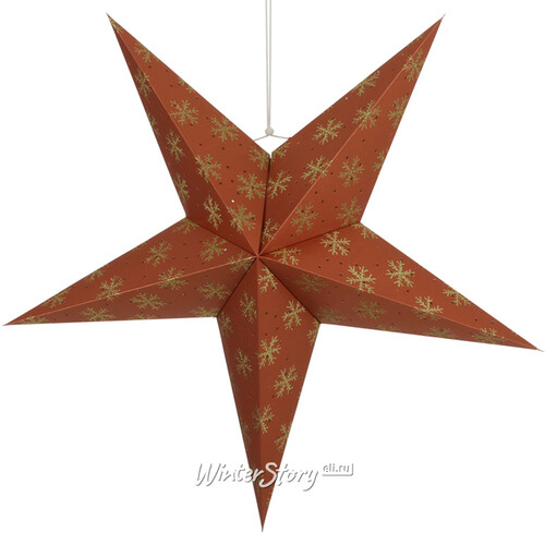 Объемная звезда из бумаги Флорентина 56 см миндальная Edelman