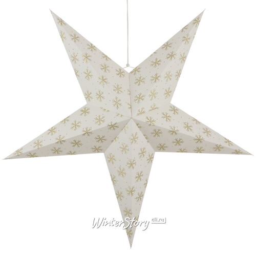 Объемная звезда из бумаги Корделия 75 см белая Edelman