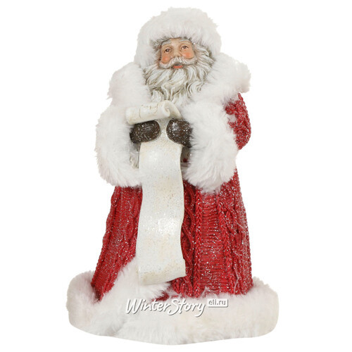 Статуэтка Дед Мороз в красной шубке 20 см Edelman