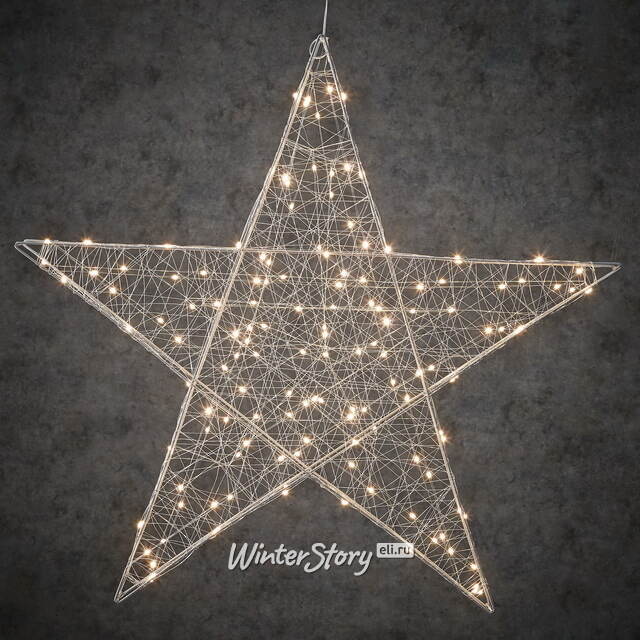 Светодиодное украшение Звезда Герэль 78*8 см, 160 теплых белых LED, IP44 Edelman