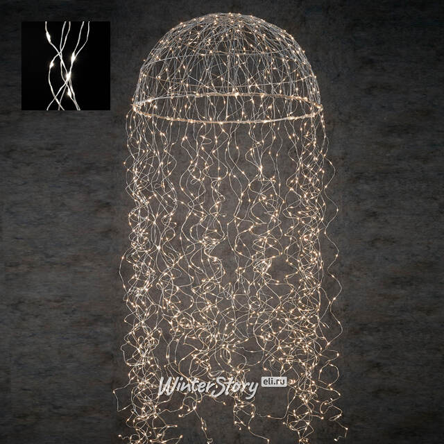 Светодиодное украшение Медуза Карели 150 см, 720 теплых белых LED ламп, IP44 Edelman