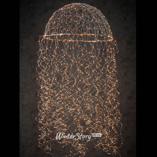 Светодиодное украшение Медуза 150 см, 720 экстра тёплых белых LED ламп, IP44 Edelman