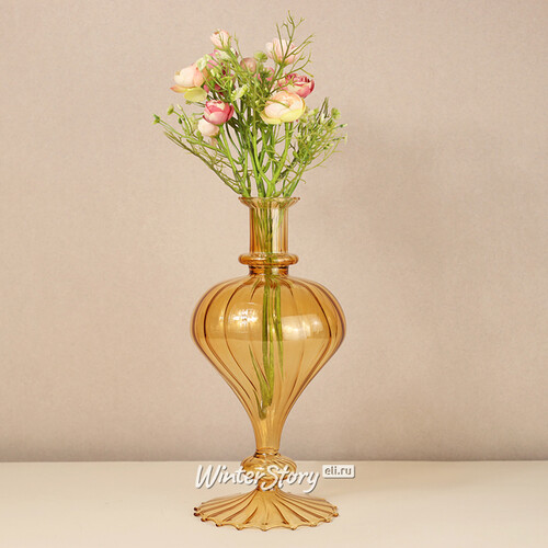 Стеклянная ваза Monofiore 30 см оранжевая EDG