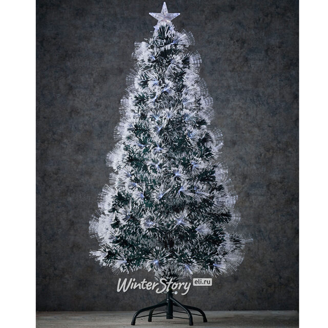 Оптоволоконная ёлка Морозный блюз 120 см, ПВХ, контроллер Edelman