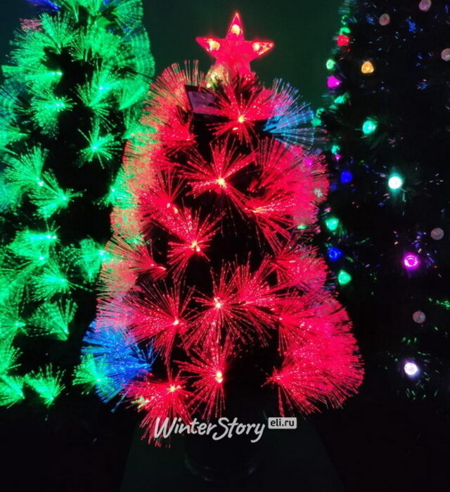 Настольная оптоволоконная елка Полярное Сияние 60 см, ПВХ Edelman