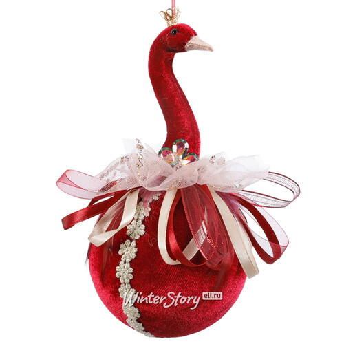 Елочный шар Королевская Птица Джеральдин 20*10 см, подвеска Noel Collection (Katherine’s Style)