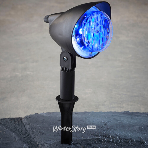 Светодиодный светильник Люменсноу - Полёт Снежинок 31 см, бело-синий свет, IP44 Edelman