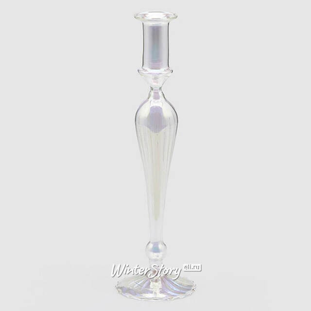 Стеклянный подсвечник RainbowLight 27 см EDG