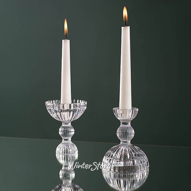 Стеклянный подсвечник Pietra Stimata 12 см EDG (ЭДГ)