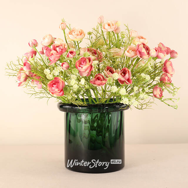 Стеклянная ваза Pillar 16 см зеленая EDG