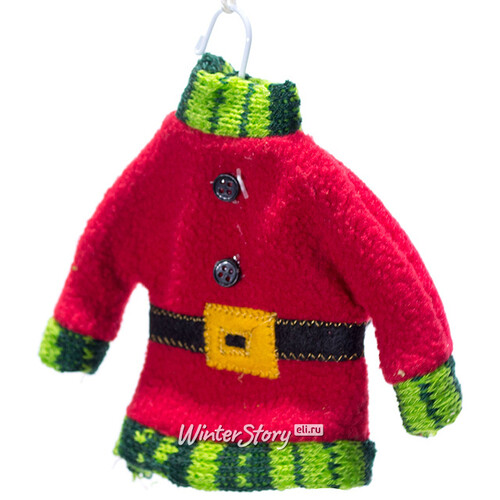 Елочная игрушка Рождественская Одежка - Свитер, 13 см, подвеска Edelman