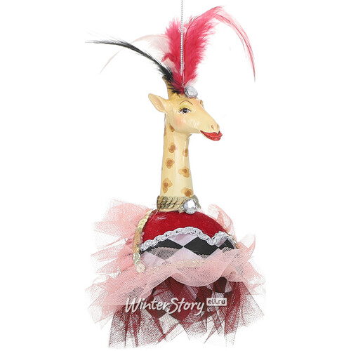 Елочная игрушка Жирафа Гертруда - Цирковая Дива Поднебесной 18 см, подвеска Noel Collection (Katherine’s Style)