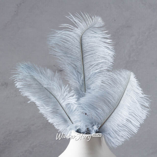 Декоративная ветка с перьями Инфламаре 61 см дымчатая Edelman