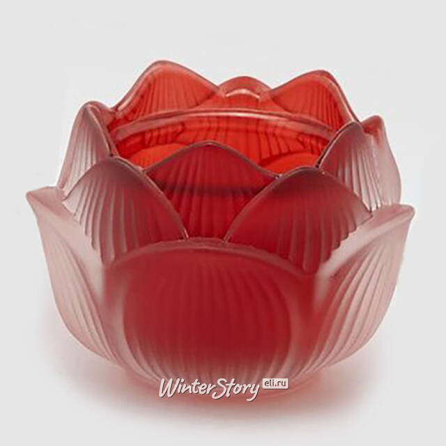 Стеклянный подсвечник Цветок - Felicita Bordo 11 см EDG