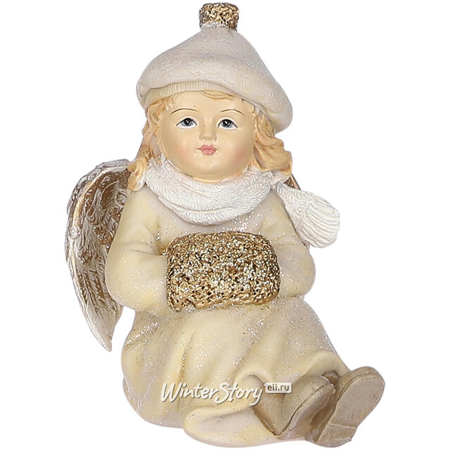 Новогодняя фигурка Christmas Carol: Ангел Джилли с муфтой 11 см Edelman