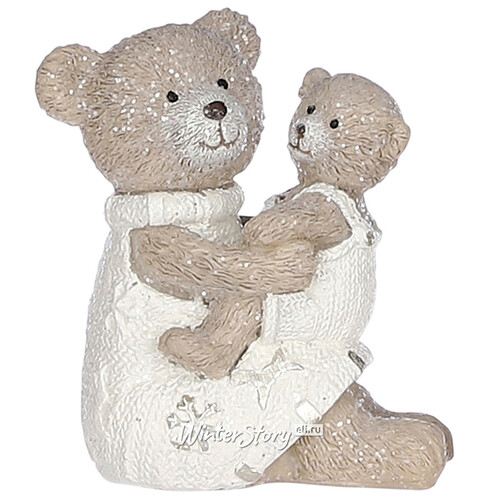 Новогодняя фигурка Медвежья Нежность: Мама и малыш Винни 8 см Edelman