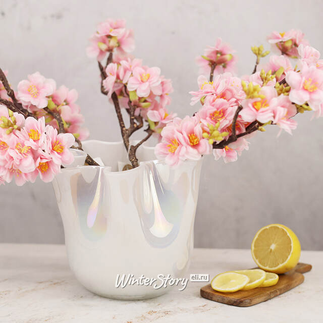 Декоративная ваза Алеберта 18 см белая EDG