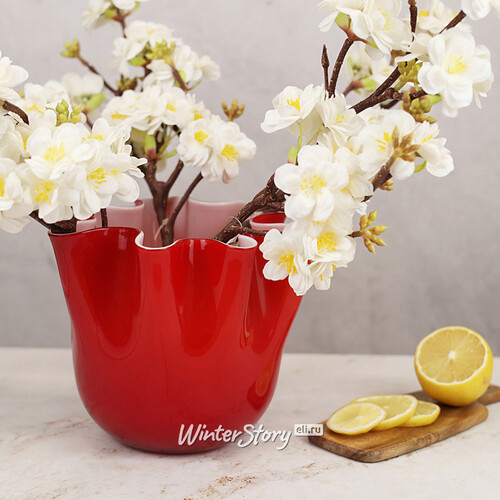 Декоративная ваза Алеберта 18 см красная EDG