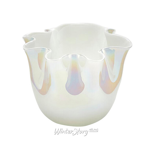 Декоративная ваза Алеберта 14 см белая EDG