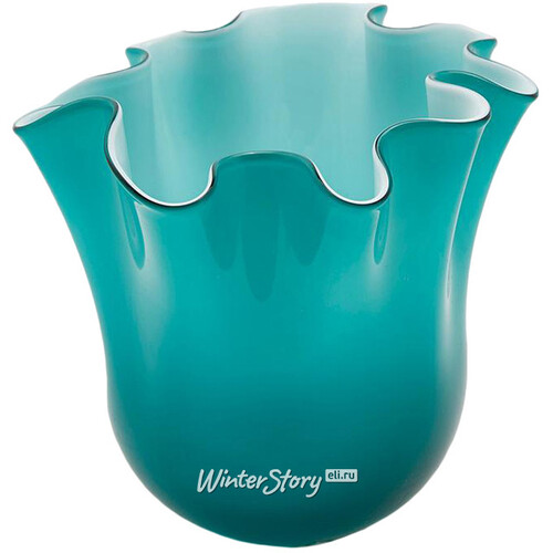 Декоративная ваза Алеберта 14 см бирюзовая EDG