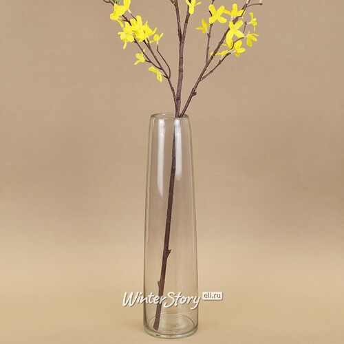 Стеклянная ваза Рейфгвино 38 см дымчато-серая Edelman