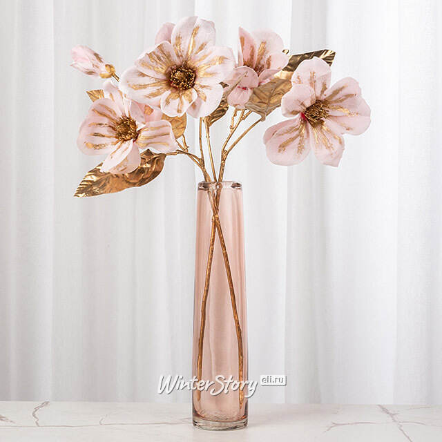 Ваза для цветов Xandra Single 31 см розовая Edelman