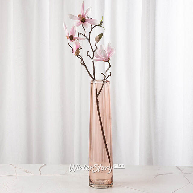 Ваза для цветов Xandra Single 31 см розовая Edelman