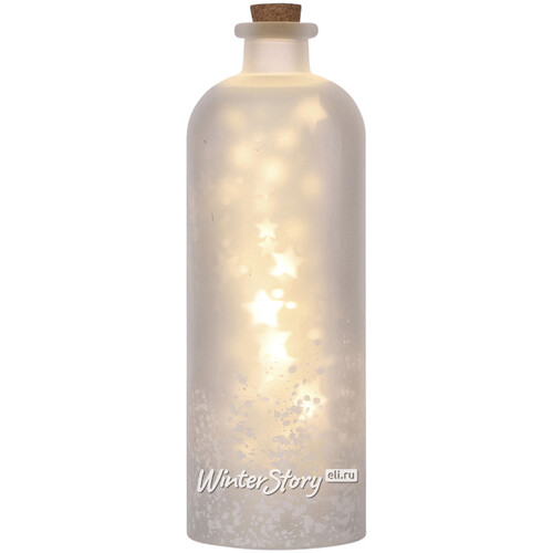 Декоративный светильник Dancing Stars 32 см, теплая белая LED подсветка, на батарейках, стекло Edelman