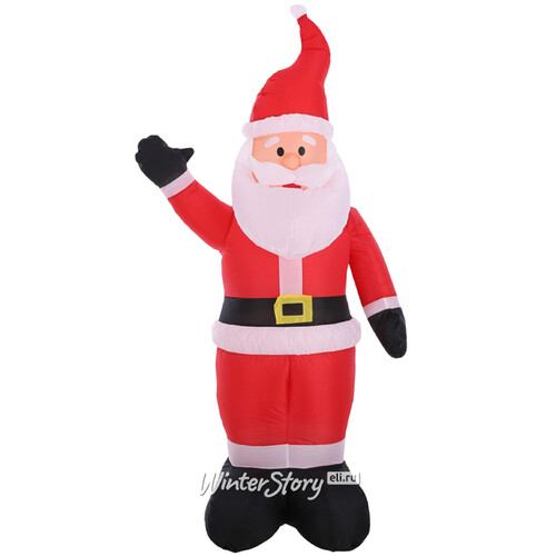 Надувная фигура Санта - Christmas is coming 183 см с LED подсветкой, IP44 Edelman