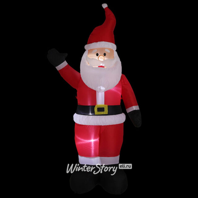 Надувная фигура Санта - Christmas is coming 183 см с LED подсветкой, IP44 Edelman