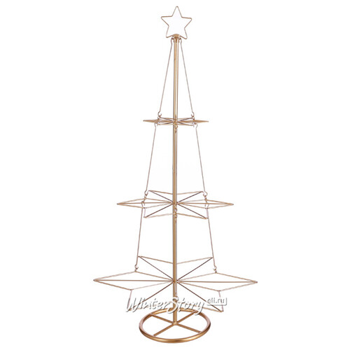 Декоративная елка из металла Starfall 100 см, золотая Edelman