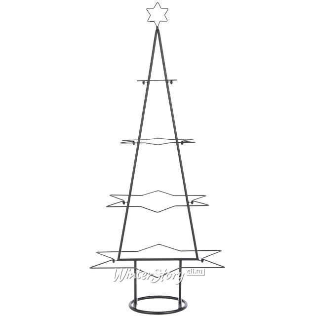 Декоративная елка из металла Starry Tree 127 см, черная Edelman