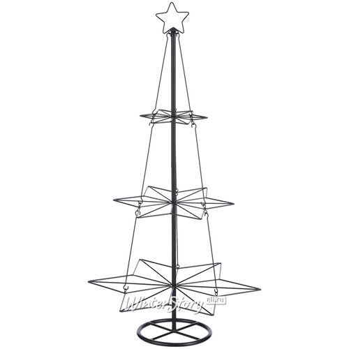 Декоративная елка из металла Starfall 90 см, черная Edelman