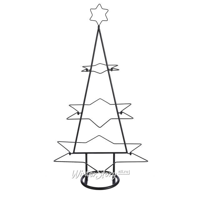 Декоративная елка из металла Starfall 90 см, черная Edelman