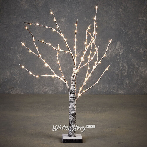 Светодиодное дерево Дивная Онтана 60 см, 96 теплых белых LED ламп, на батарейках, IP20 Edelman