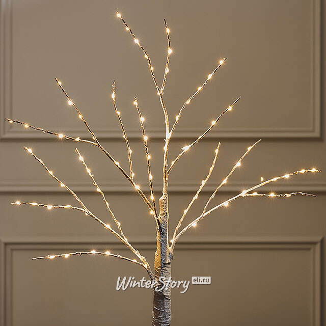 Светодиодное дерево Дивная Онтана 60 см, 96 теплых белых LED ламп, на батарейках, IP20 Edelman