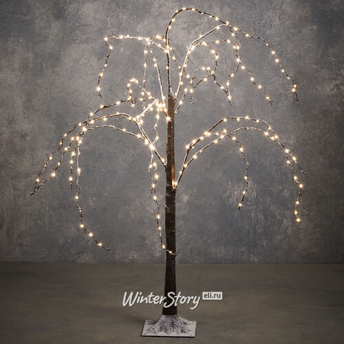 Светодиодное дерево Вальдетруда 120 см, 240 теплых белых LED ламп, таймер, IP44 Edelman